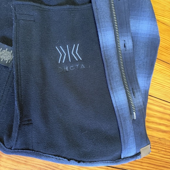 Dkota Grizzly Men's Shirt Jacket M Heavyweight Flannel Long Sleeve Zip & Button - Picture 12 of 16